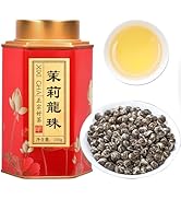 XIXICHA Jasmine Pearls Tea Jasmine Green Loose Leaf Dragon Balls Grade AAA 5.3oz/150g Long-lastin...